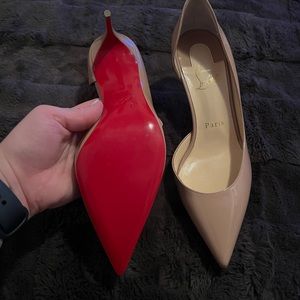 Nude red bottoms, size 36